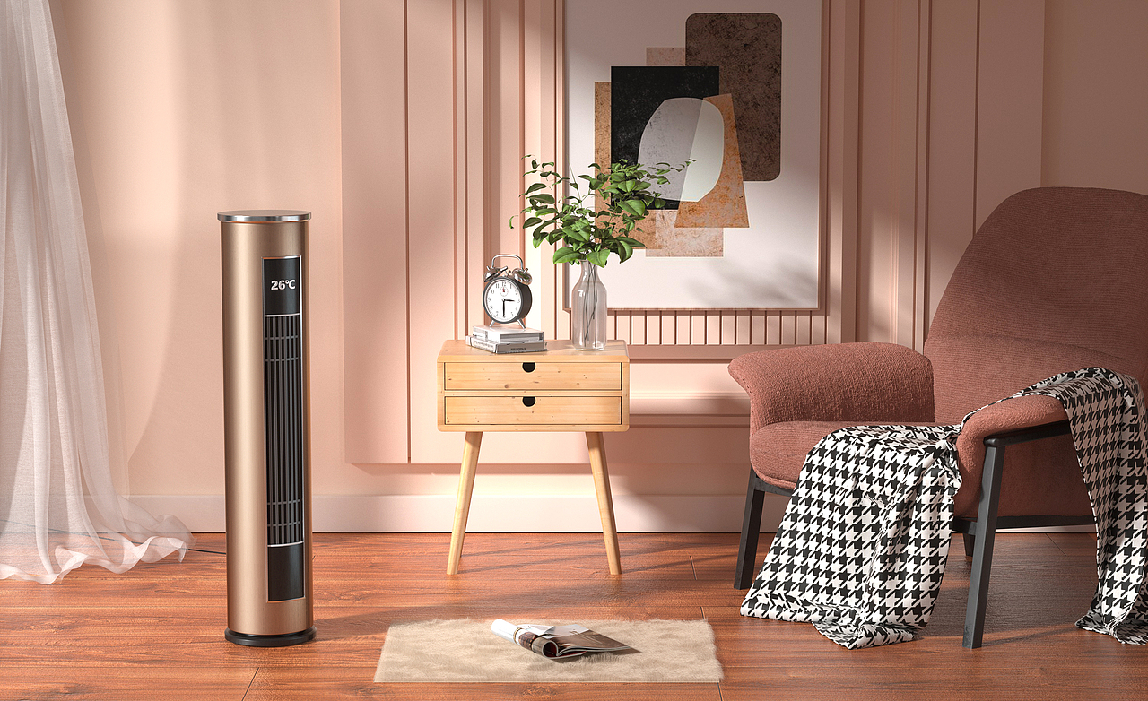 室内暖风机建模渲染