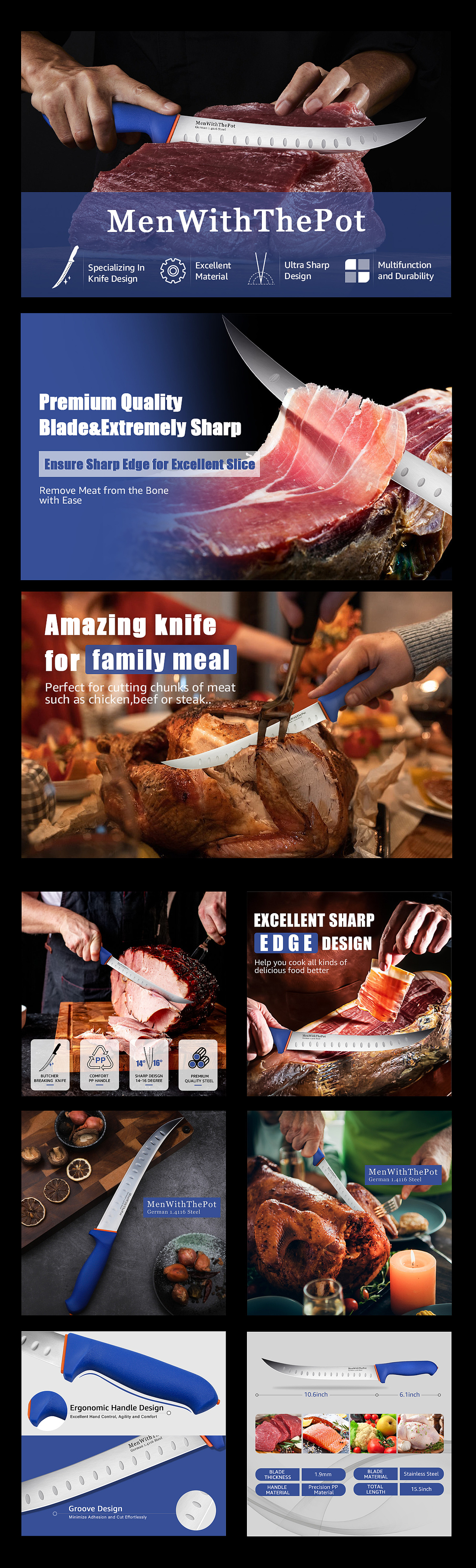 亚马逊刀具A+详情页