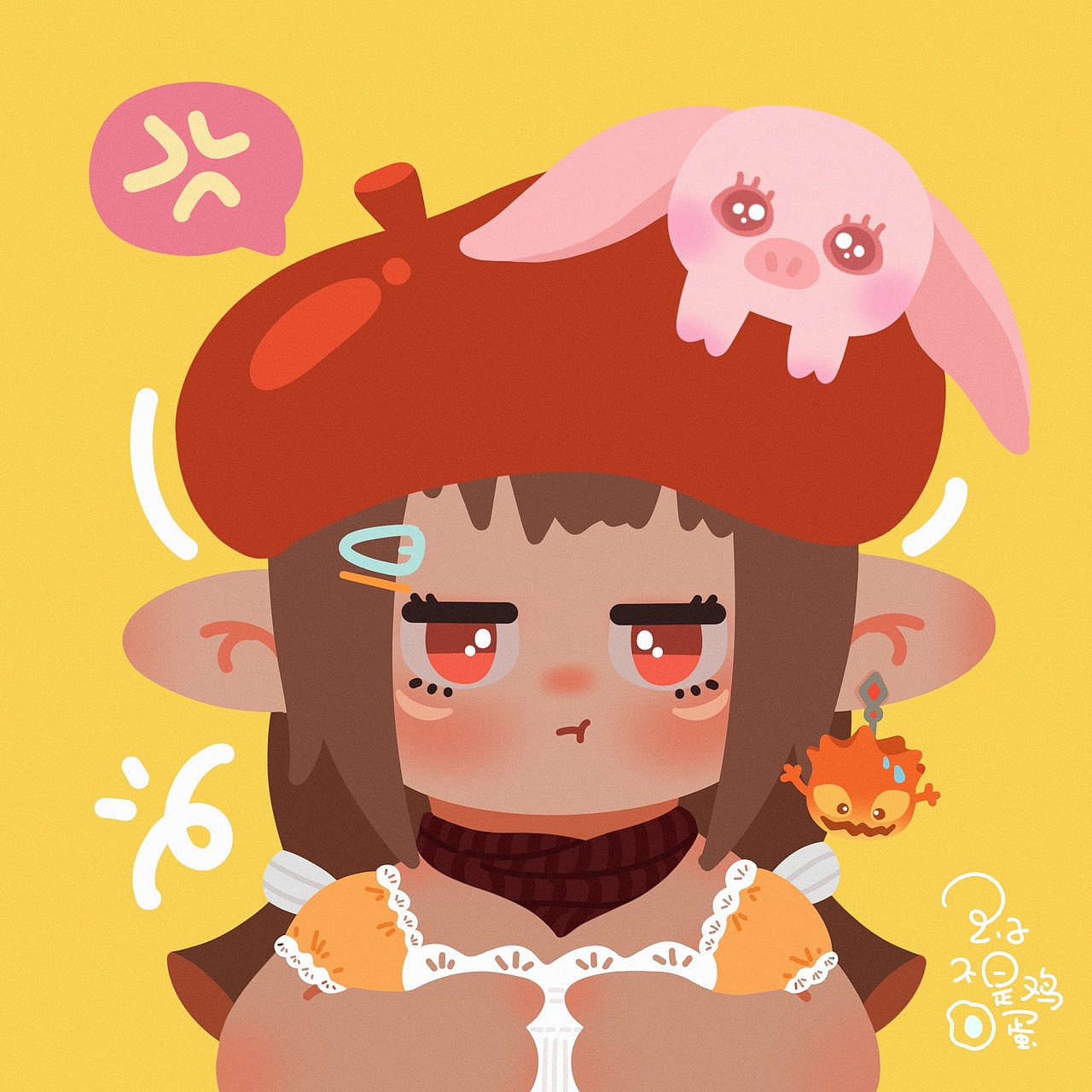 最终幻想～可爱拉拉肥（图ZMzMwMTg0OTQw） - 创作习作 - 站酷设计师玉子不是鸡蛋原创素材 - 站酷ZCOOL