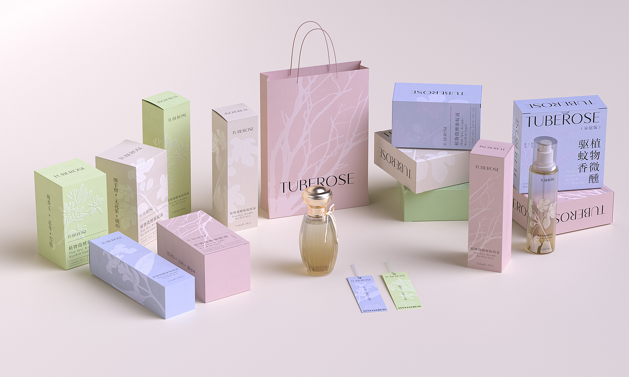 TUBEROSE | 植物微醺系列包装设计(图ZMzA3MTE1MDUy) - 包装 - 站酷设计师青轶设计原创素材 - 站酷ZCOOL
