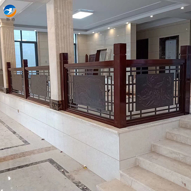 紫铜楼梯扶手 铜雕刻楼梯设计显沉稳轻奢