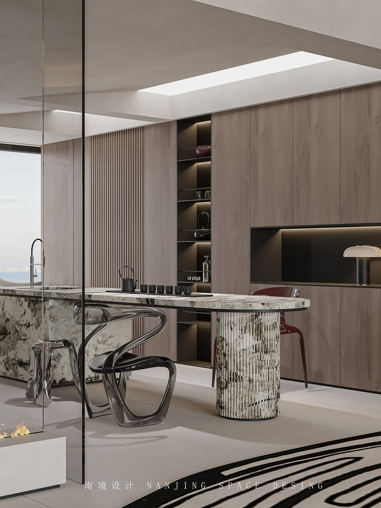 现代简约挑空别墅