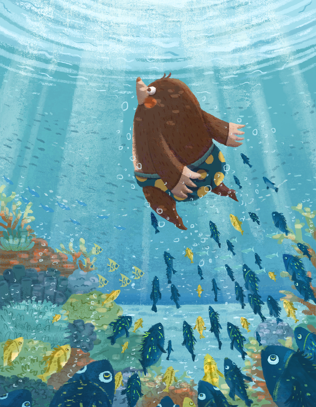 儿童插画 | 小鼹鼠的快乐童年（图ZMzM0NDM1OTgw） - 儿童插画 - 站酷设计师姜靓靓原创素材 - 站酷ZCOOL