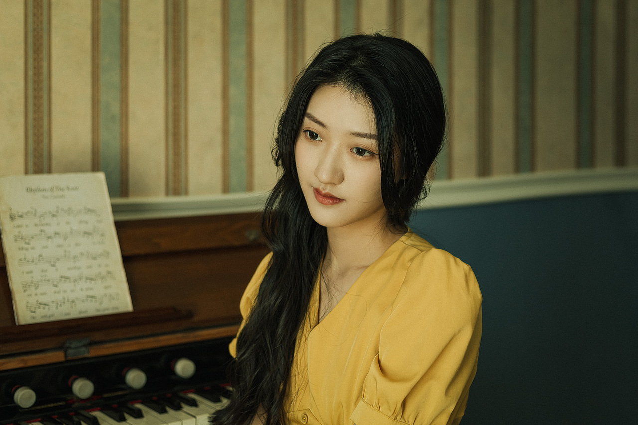 复古感少女写真