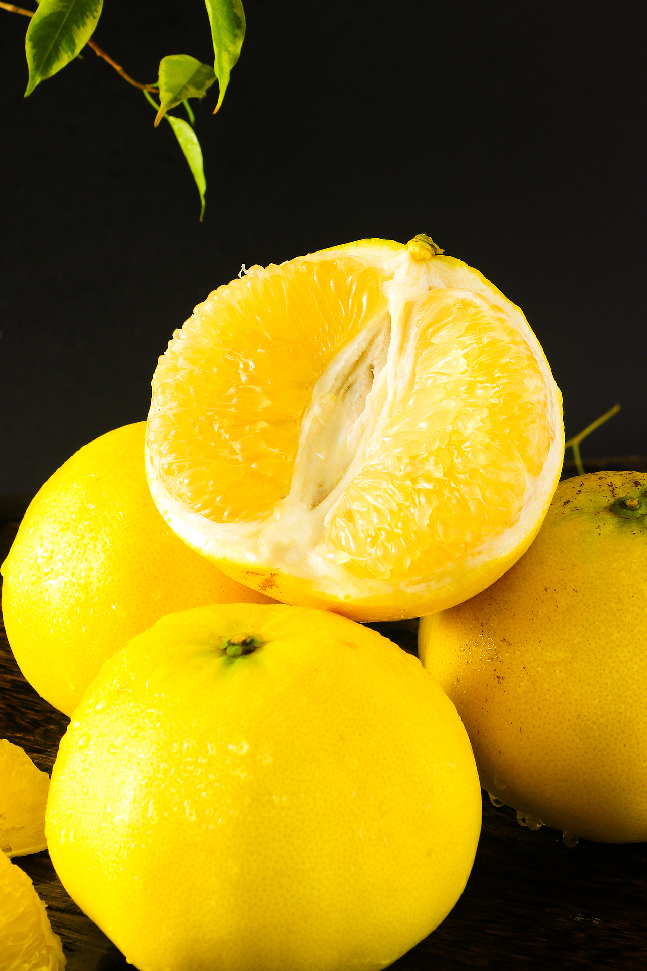 新鲜黄金葡萄柚 西柚 柚子拍摄 水果拍摄