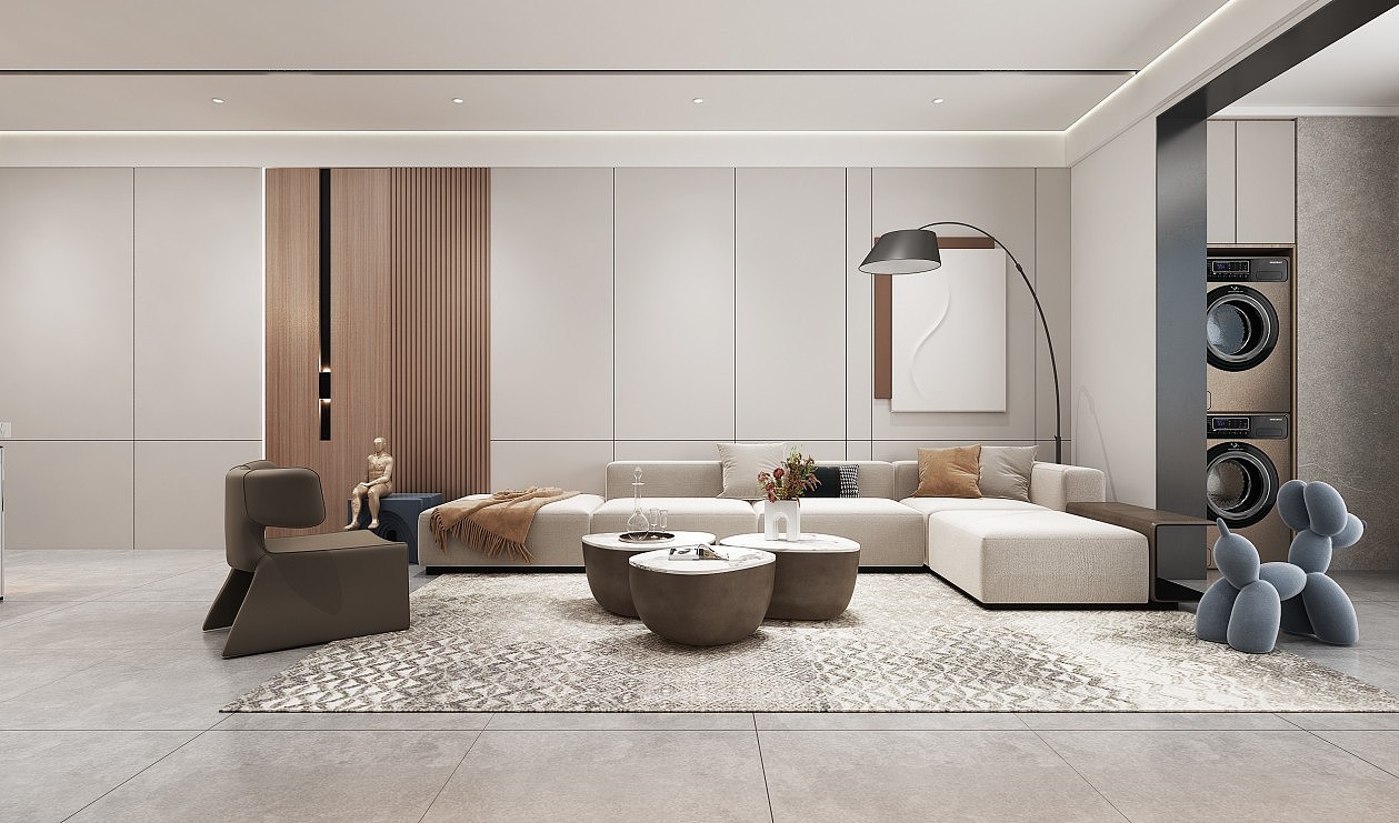 现代风格客餐厅效果图