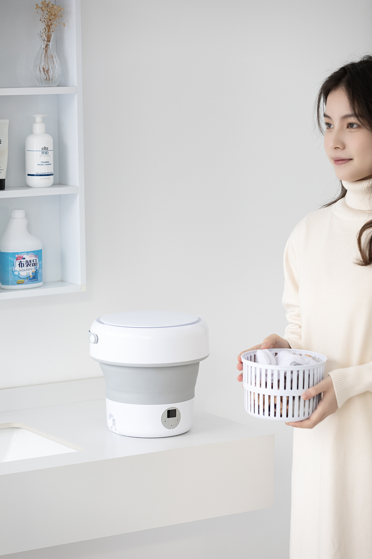 品牌案例丨骑异风 折叠洗袜子机（图ZMzQ2NTcyNTk2） - 产品摄影 - 站酷设计师白底图原创素材 - 站酷ZCOOL