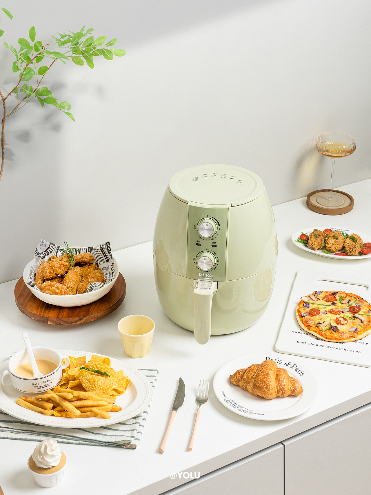 司崎库X小家电系列拍摄 爱了这抹绿