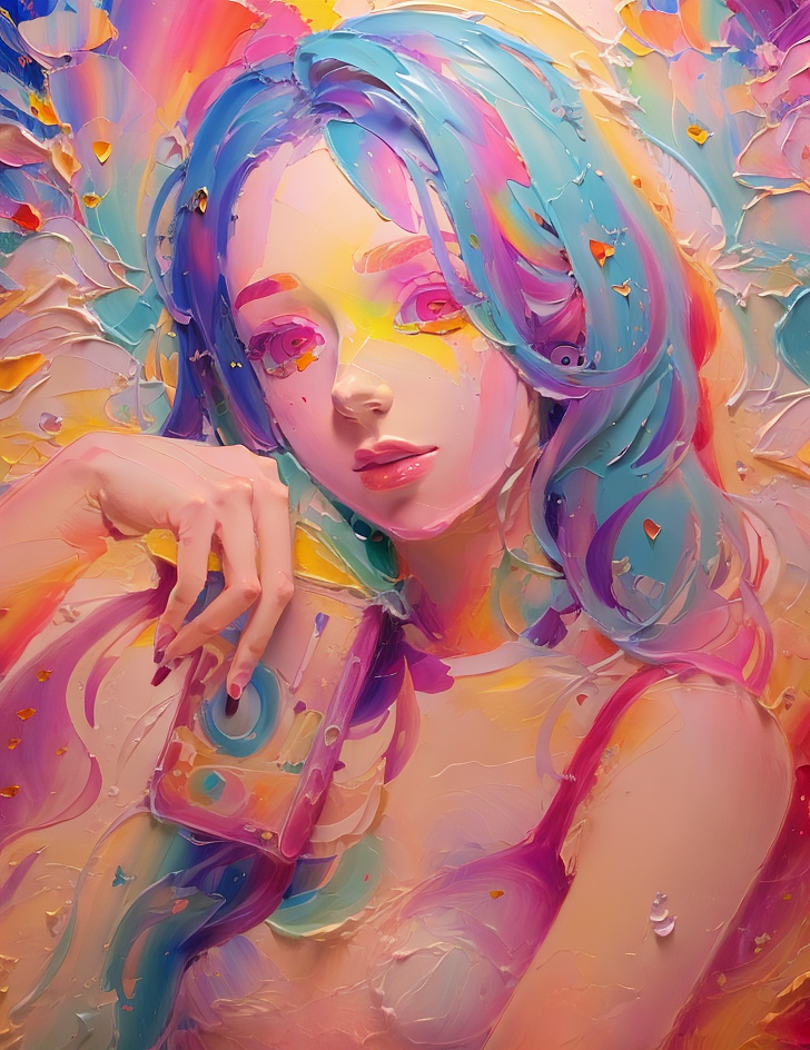 StableDiffusion插画线稿上色