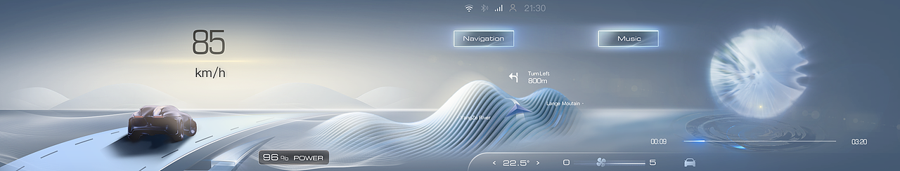 挥翰临“驰”——奔驰HMI概念设计