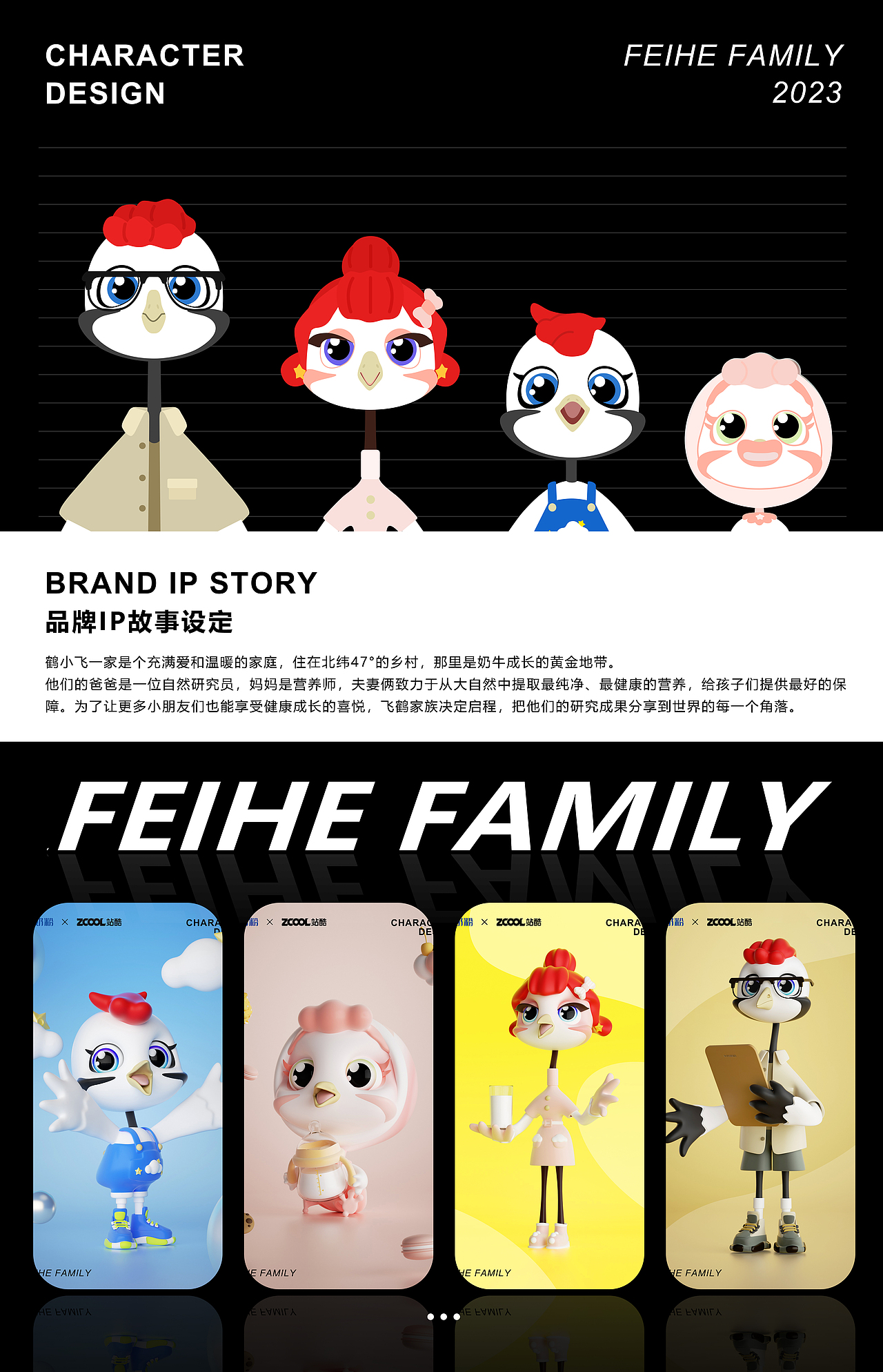 IP形象升级|飞鹤家族（图ZMzM5Mjg3OTYw） - IP形象 - 站酷设计师Nayih原创素材 - 站酷ZCOOL