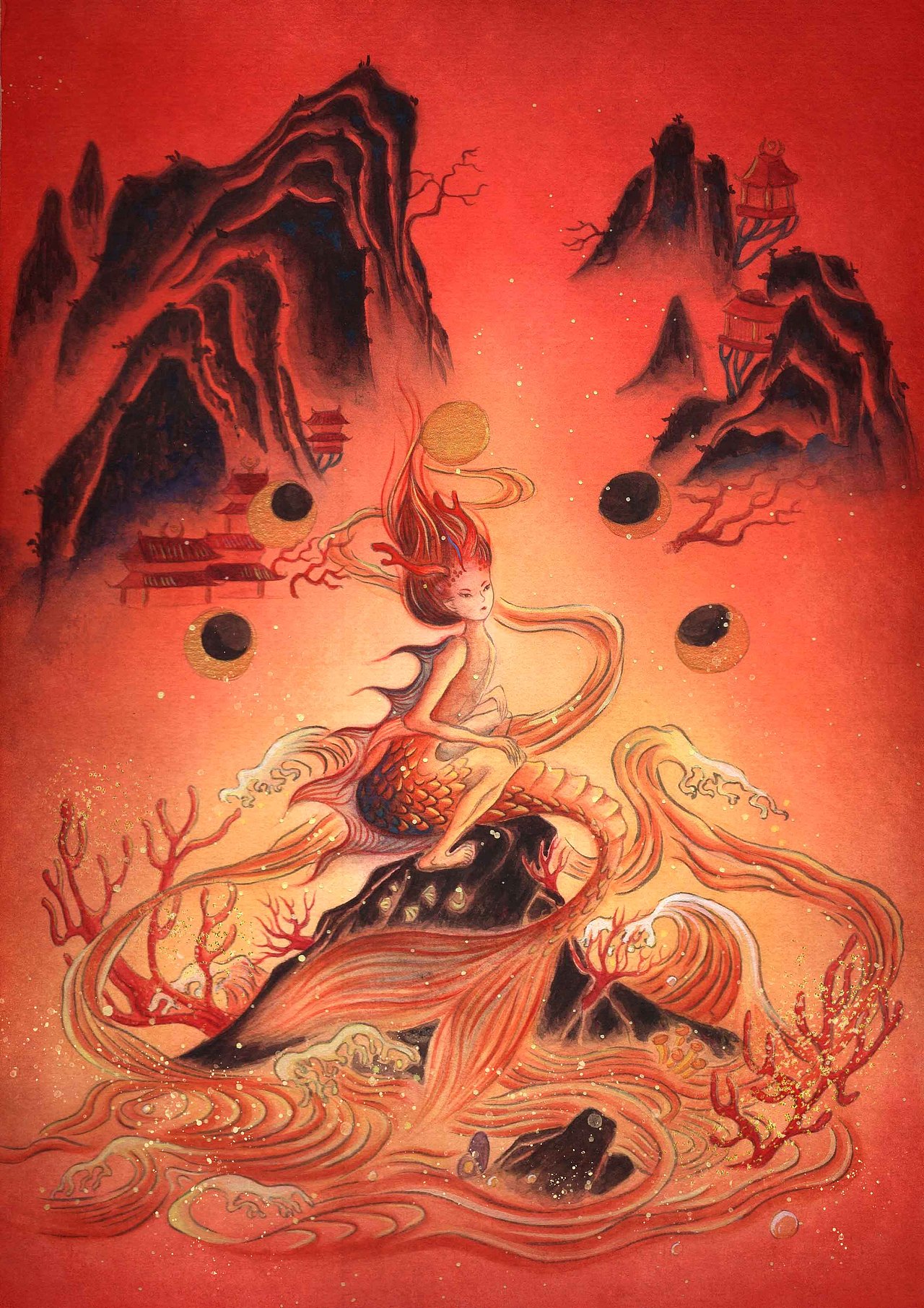 原创手绘插画（图ZMzU5ODA0MDA0） - 商业插画 - 站酷设计师fish卷卷原创素材 - 站酷ZCOOL