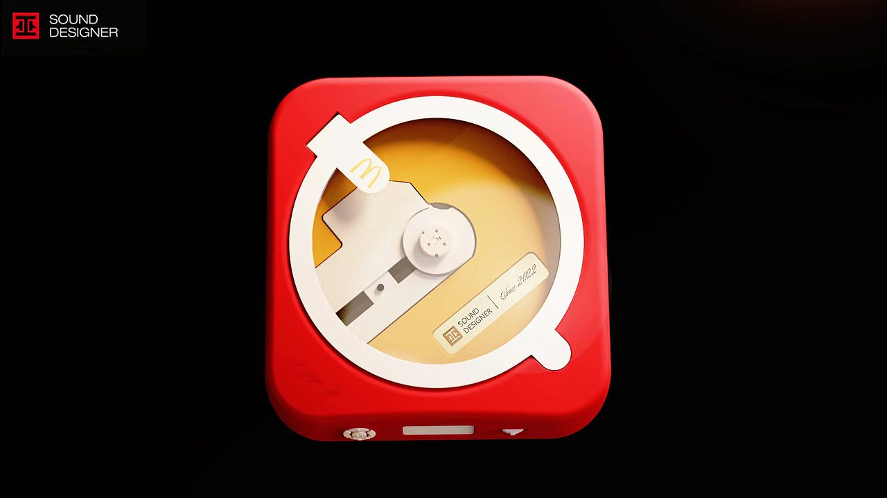 巫·单曲人生W CD随身听-红黄配色款-致敬麦当劳