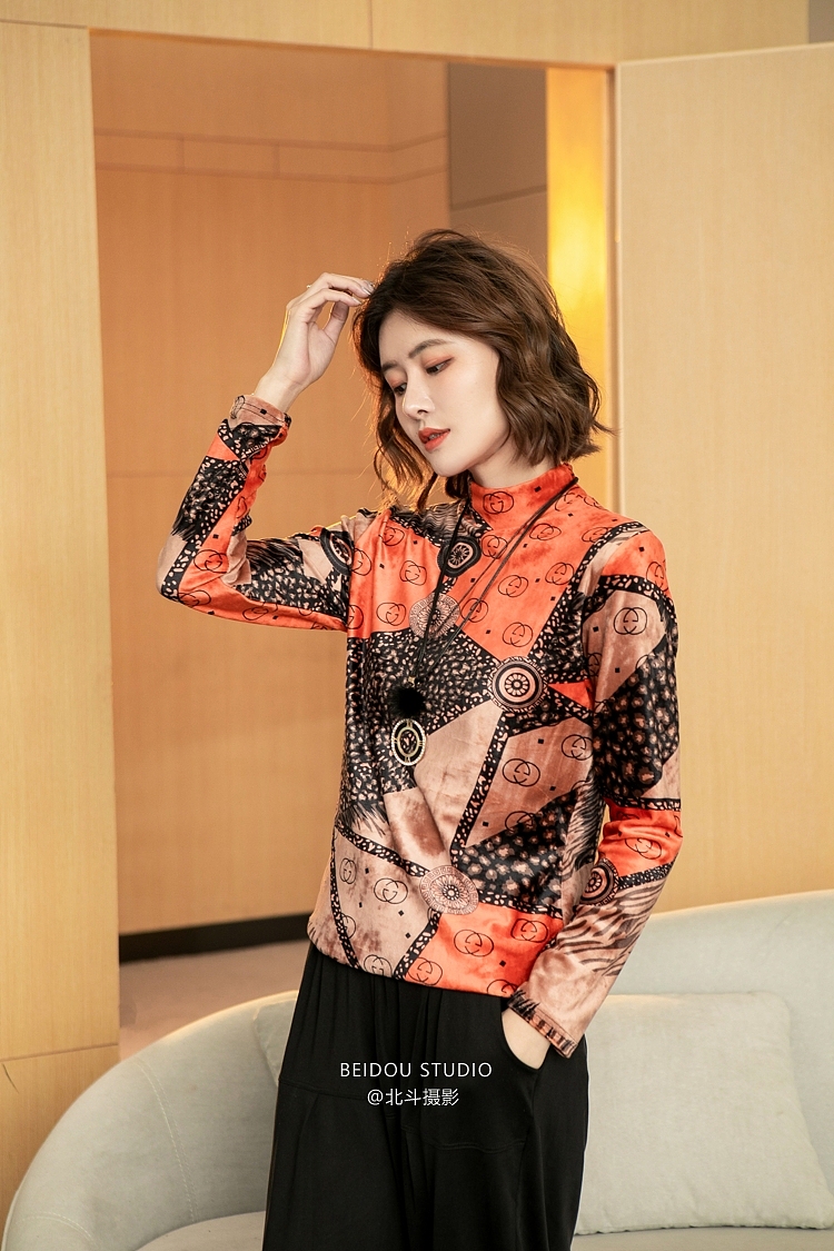 模特闪闪 中老年妈妈装拍摄 大码女装拍摄