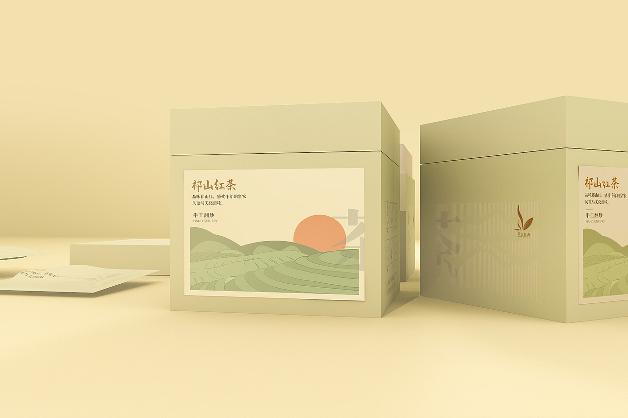 祁山红茶包装设计（图ZMzY4MzY5NTY4） - 包装 - 站酷设计师默十七原创素材 - 站酷ZCOOL