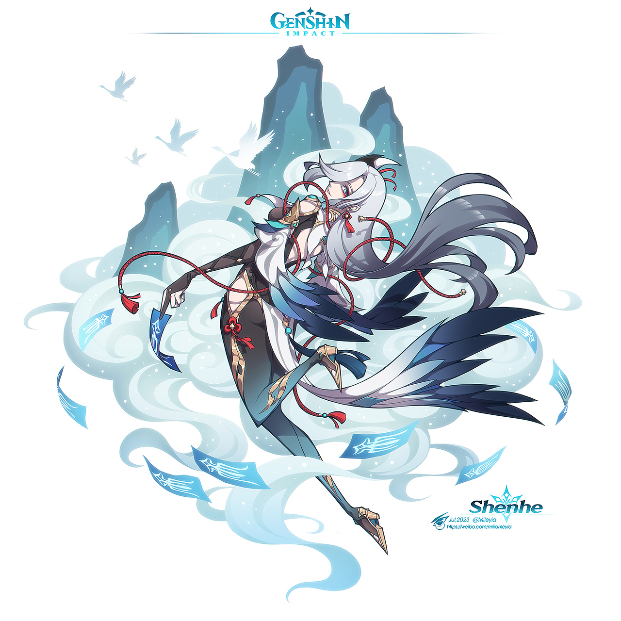 一年份的原神同人图