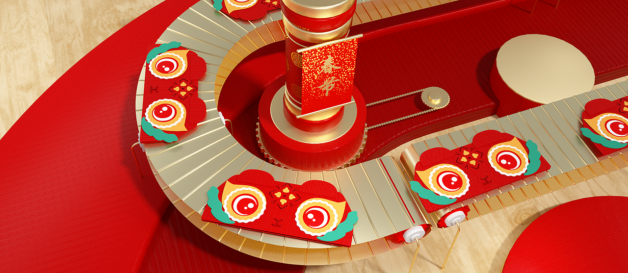 常州市新北区汉江路“迎新春”动态设计