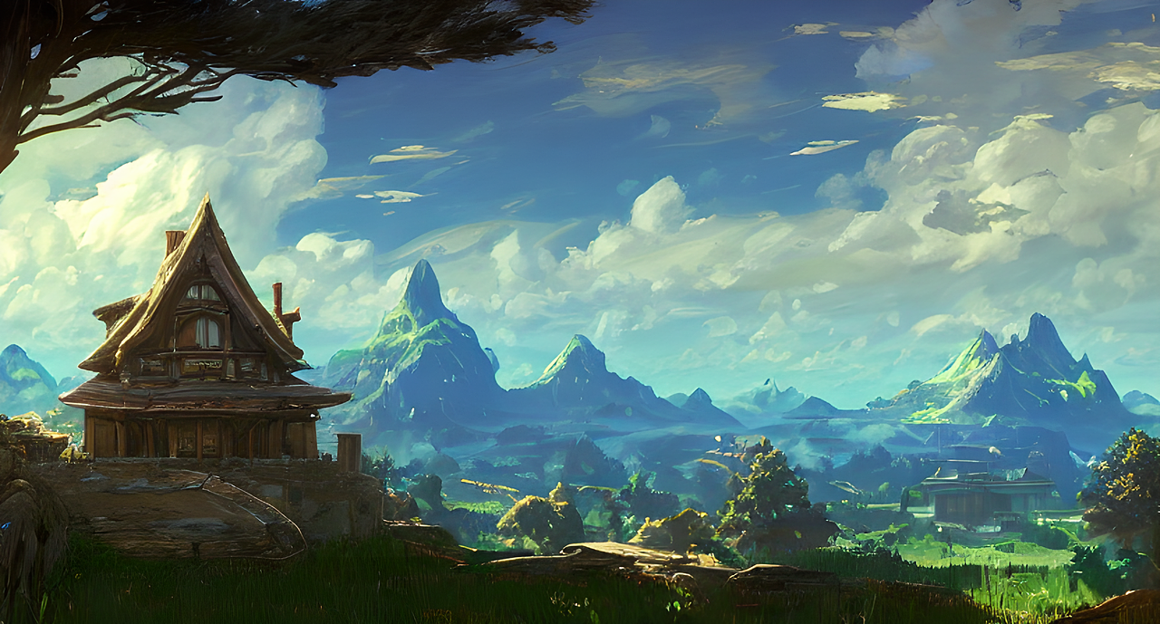 AI绘图-漫画场景/风景（图ZMzE3NjUwMjgw） - AI作品 - 站酷设计师evey_Chen原创素材 - 站酷ZCOOL