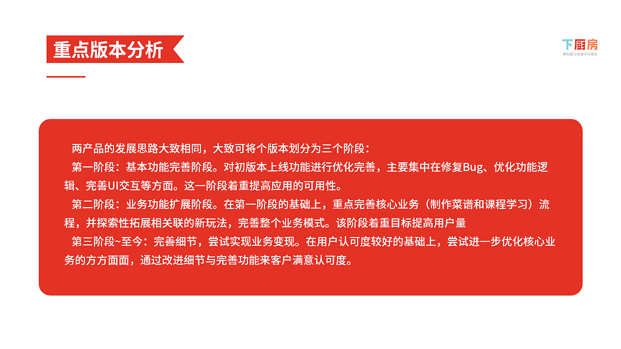 下厨房竞品分析报告