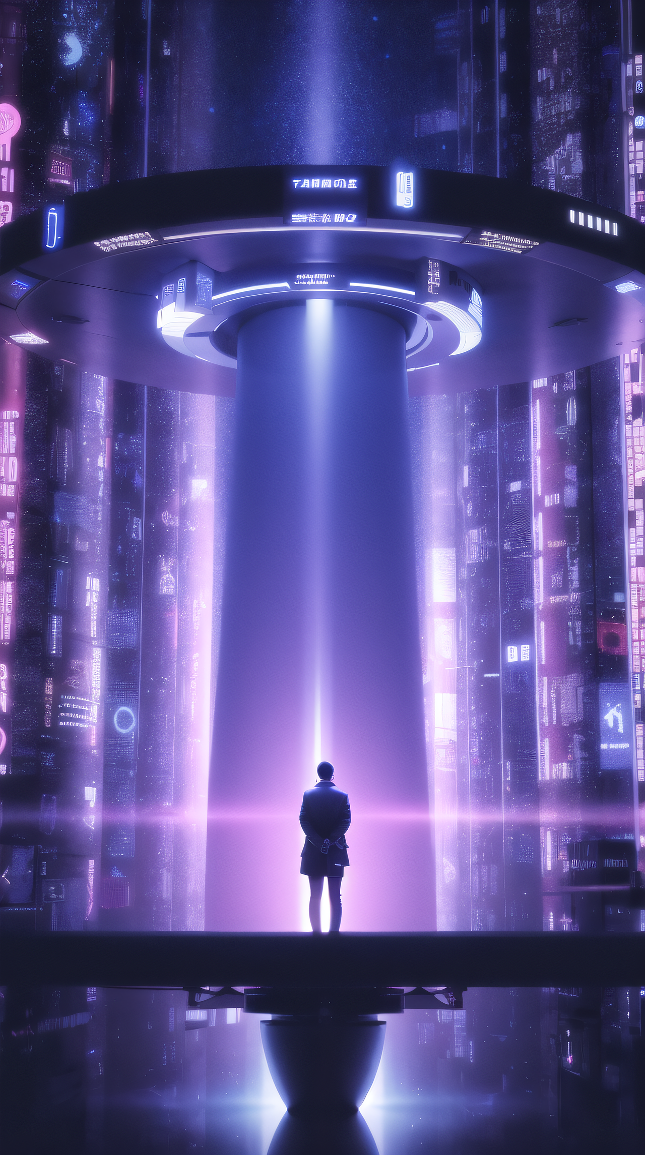 AI生成的背景海报