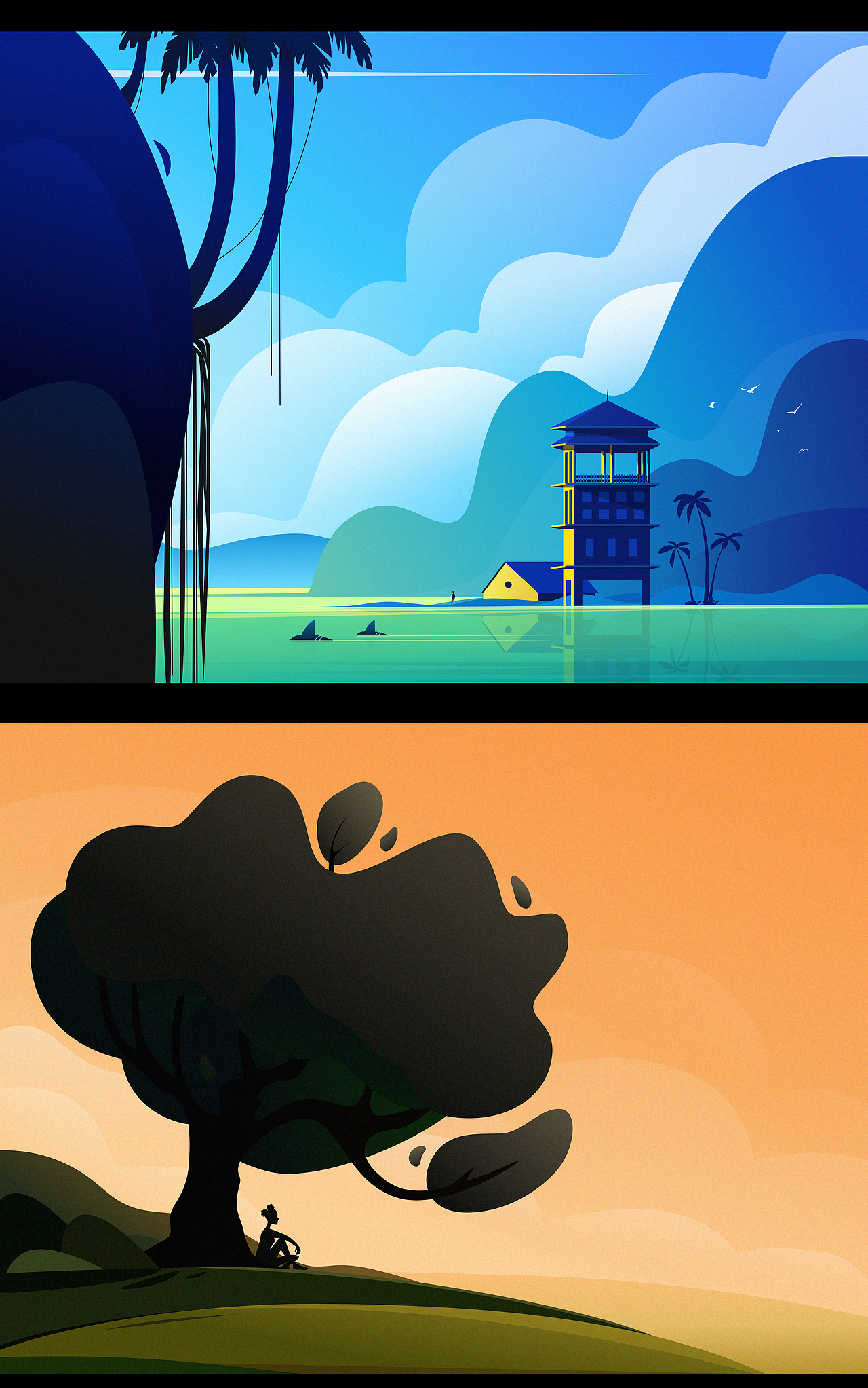 Soothing Vistas 2023 Edition（图ZMzU4NDYzMjgw） - 艺术插画 - 站酷设计师VIDOR维多原创素材 - 站酷ZCOOL