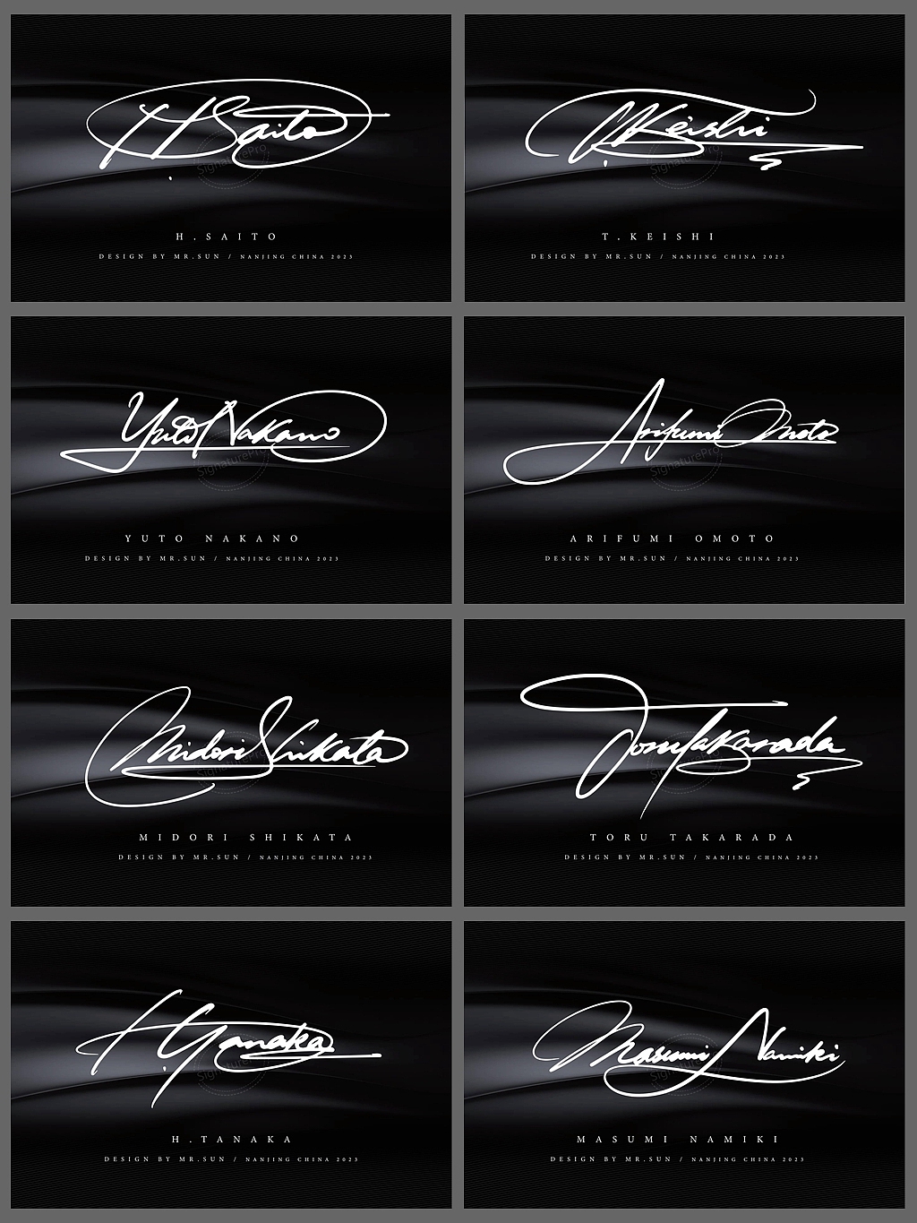 英文签名設計丨商务签名丨个性签名丨南京孙老师（图ZMzU4MjM0Mjc2） - 字体/字形 - 站酷设计师字酷Zicool原创素材 - 站酷ZCOOL