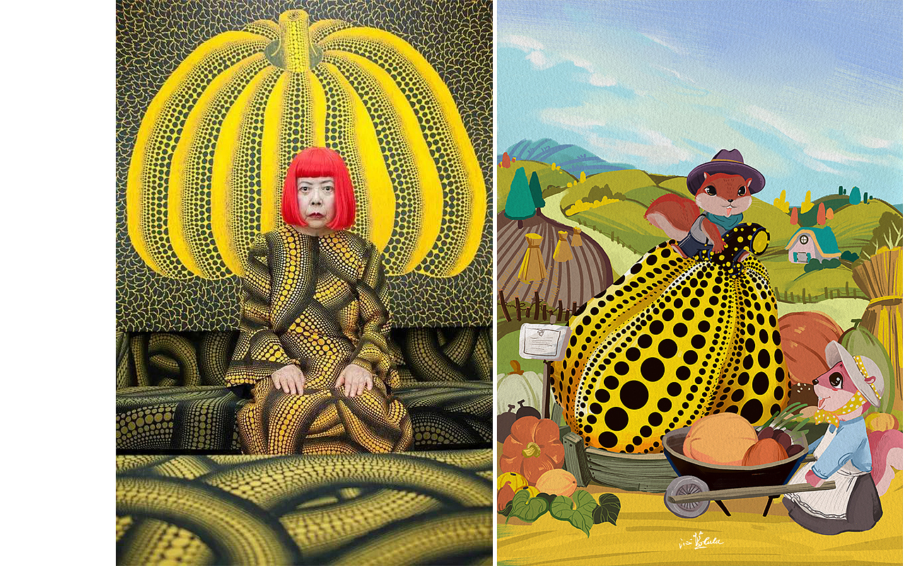 名画系列与动物们3（图ZMzMyOTI5MTIw） - 商业插画 - 站酷设计师沁蓝LULU原创素材 - 站酷ZCOOL