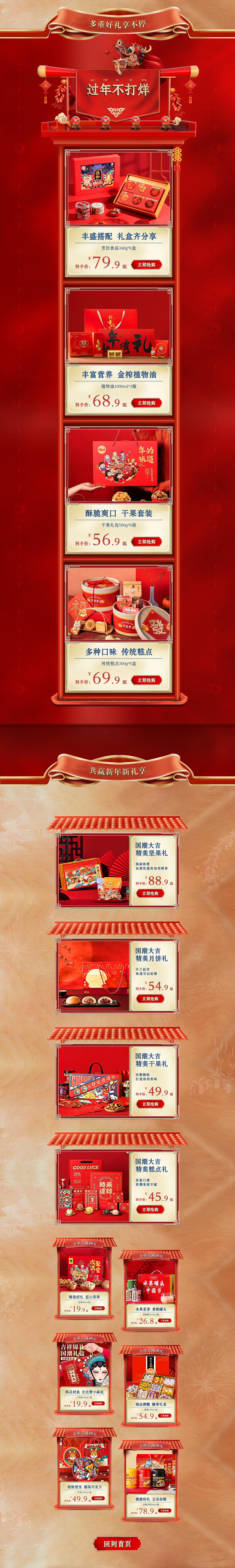 电商年货节首页/专题视觉分享