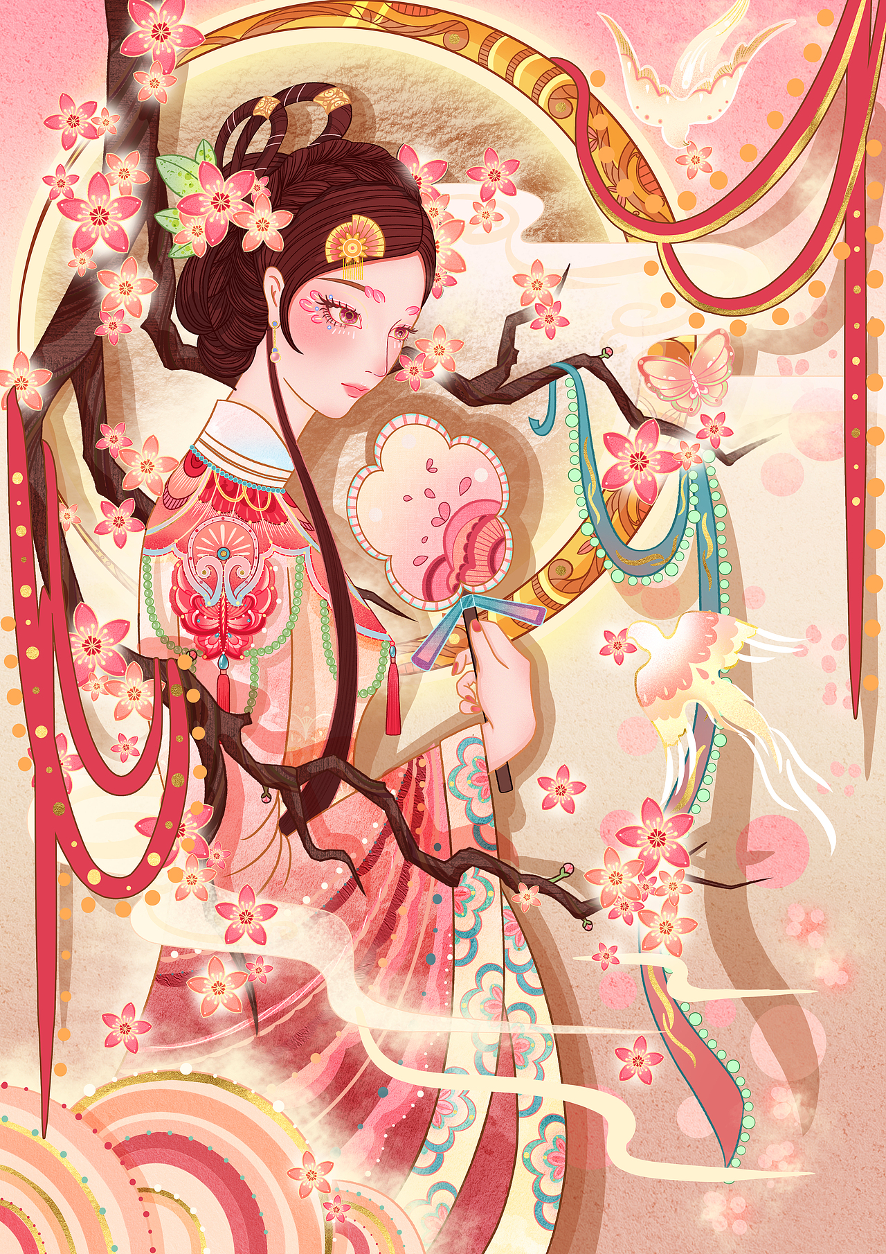 十二花神系列插画 | 合集（图ZMzI3NTU3Mjg4） - 创作习作 - 站酷设计师王莲花儿原创素材 - 站酷ZCOOL