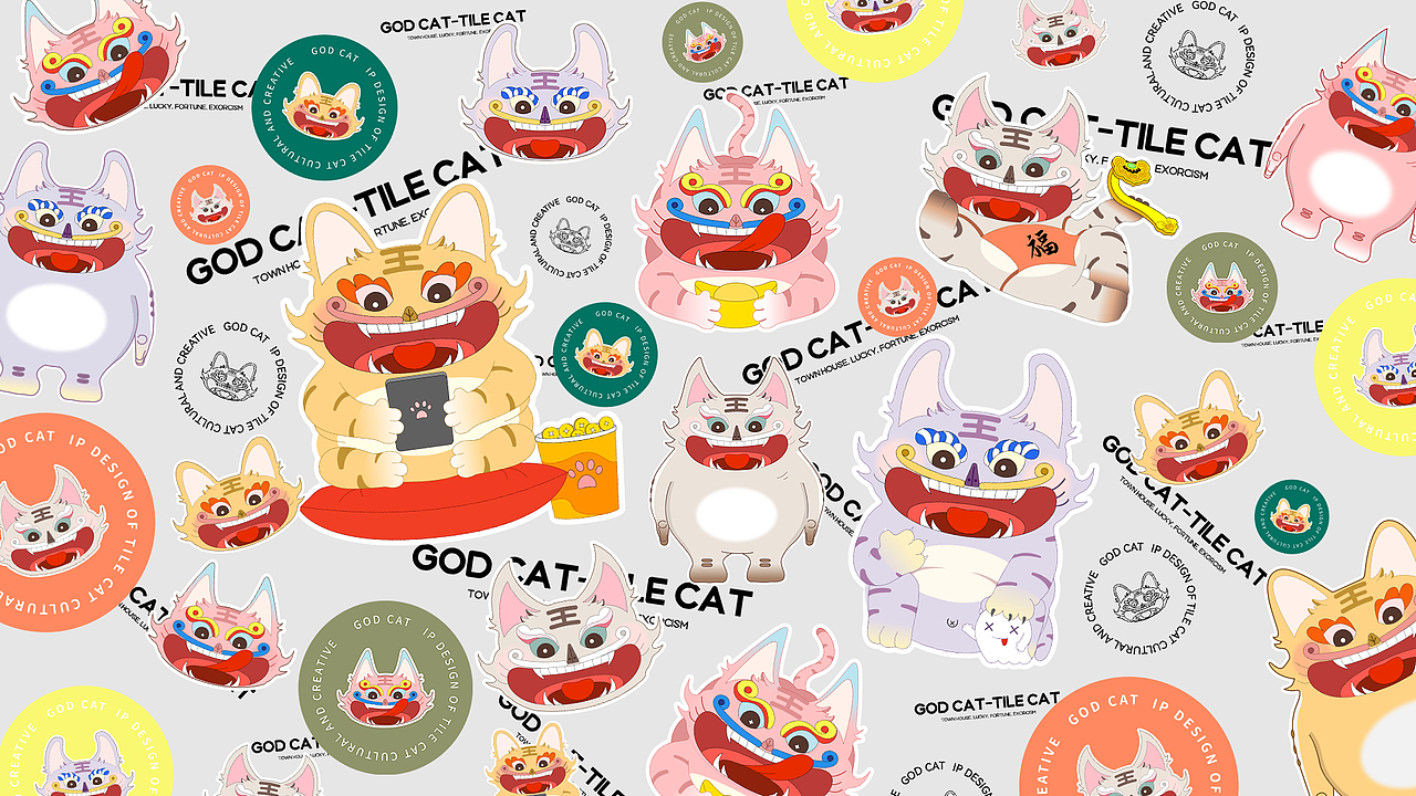 瓦猫文创ip-god cat