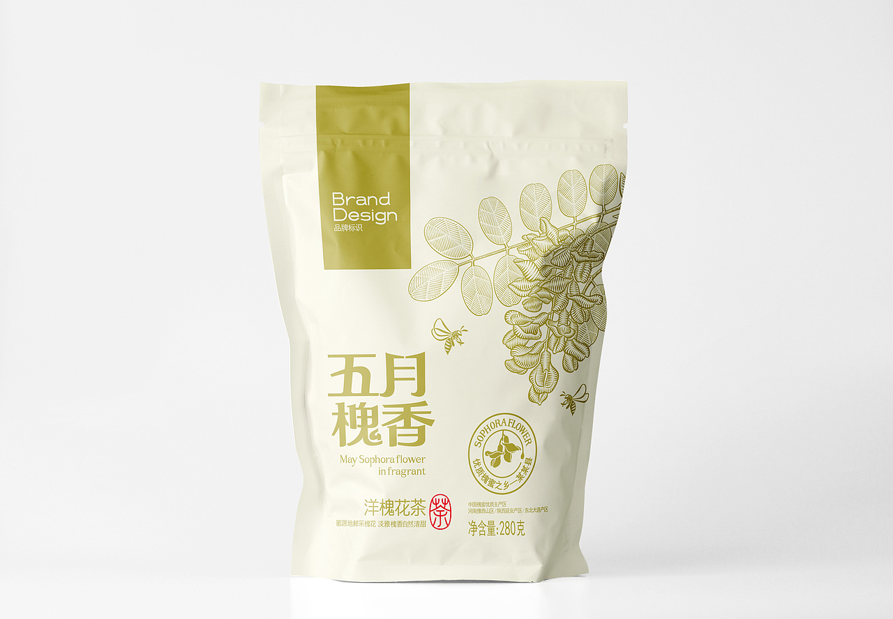 槐花蜂蜜及茶包裝設(shè)計（圖ZMzM4ODA0NzEy） - 包裝 - 站酷設(shè)計師白色印泥原創(chuàng)素材 - 站酷ZCOOL