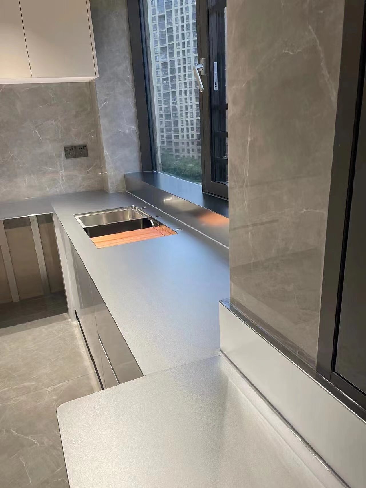 不锈钢实心台面