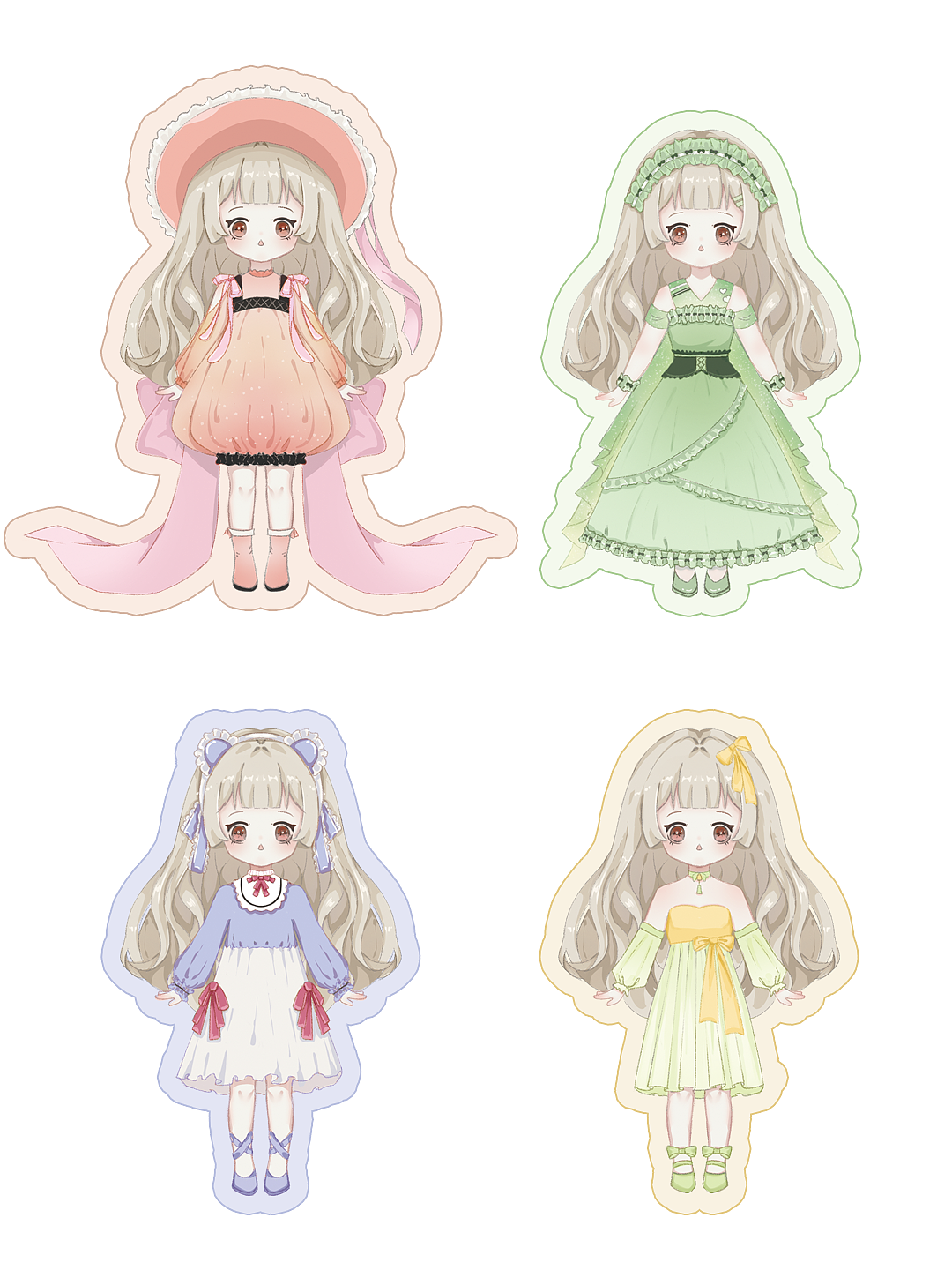 变装小贴贴（图ZMzE1MDE5MDQw） - 创作习作 - 站酷设计师我们仨__原创素材 - 站酷ZCOOL