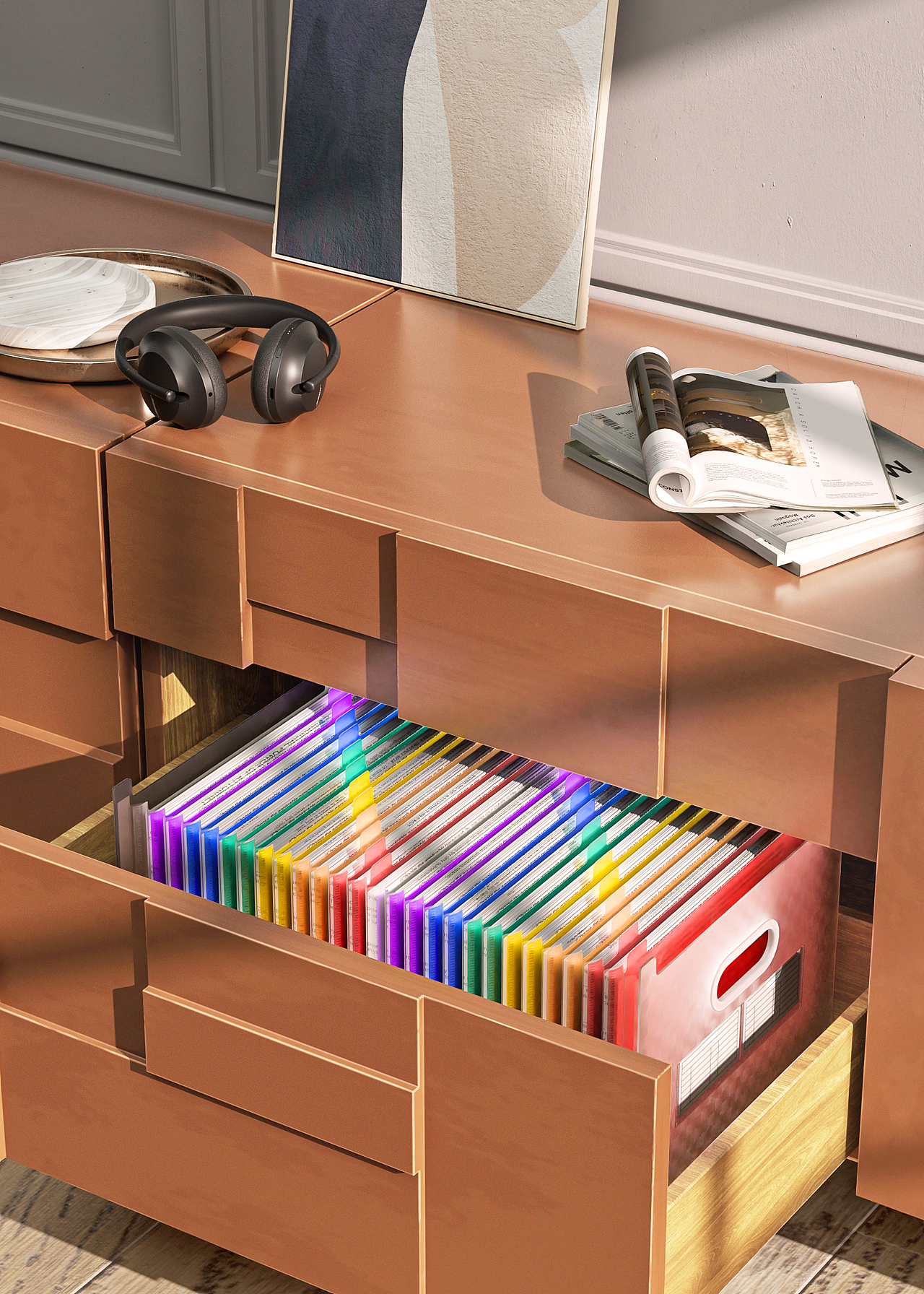 文件夹场景氛围渲染