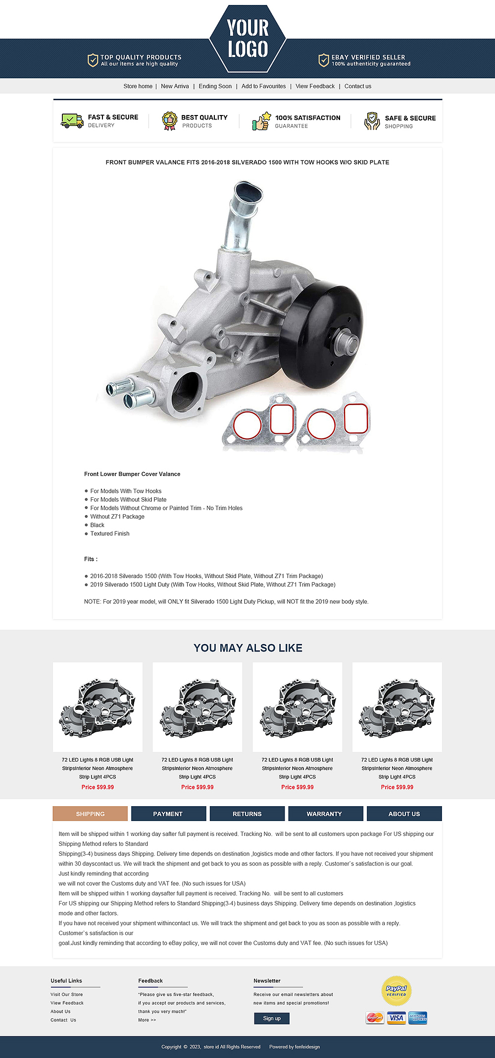 eBay详情描述设计模板