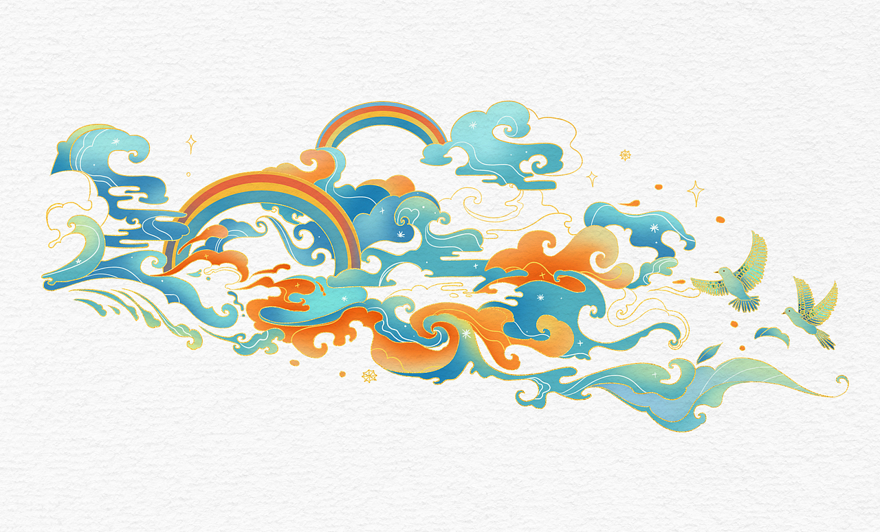 临摹的一小部分在花瓣上偶然看到的插画作品,我超喜欢