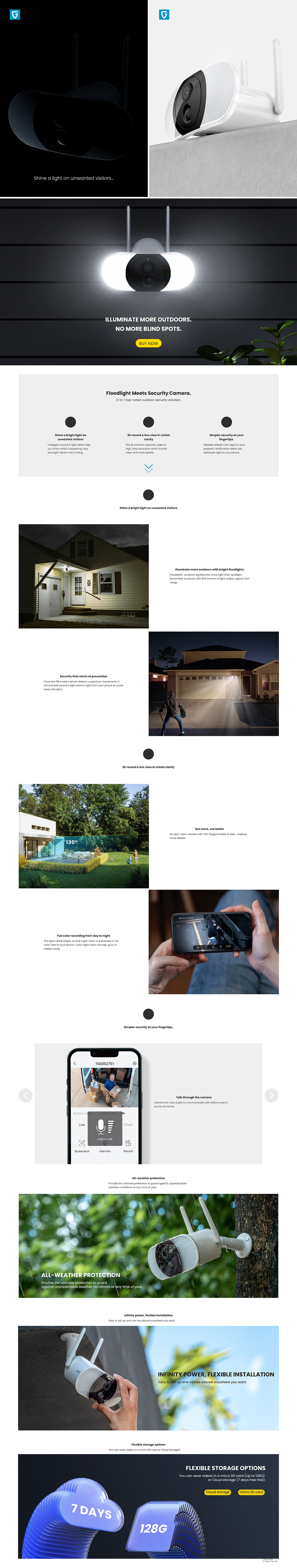 ieGeek Security Cameras--页面效果图(工作记录)