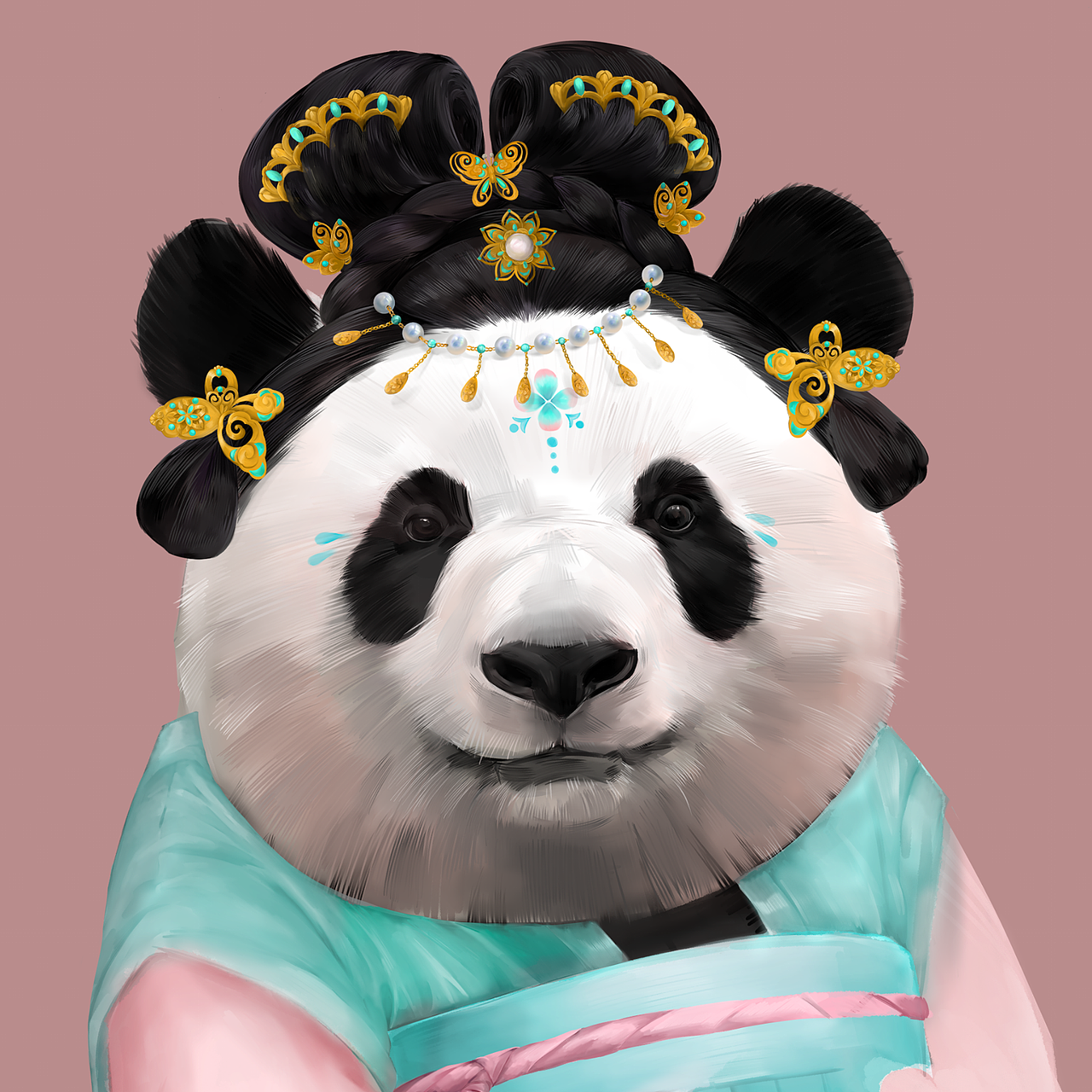 Panda的汉服装扮（图ZMzQzODEyNjUy） - 概念设定 - 站酷设计师B一休原创素材 - 站酷ZCOOL