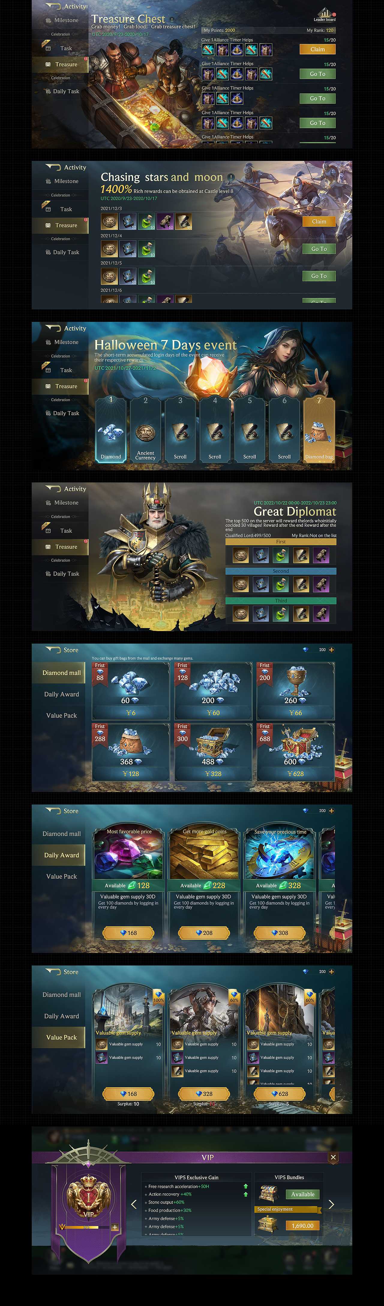 《Blood & Fire》战争策略欧美魔幻写实手游UI视觉全案（图ZMzIyMjExMjQw） - 游戏UI - 站酷设计师朱耀汉原创素材 - 站酷ZCOOL