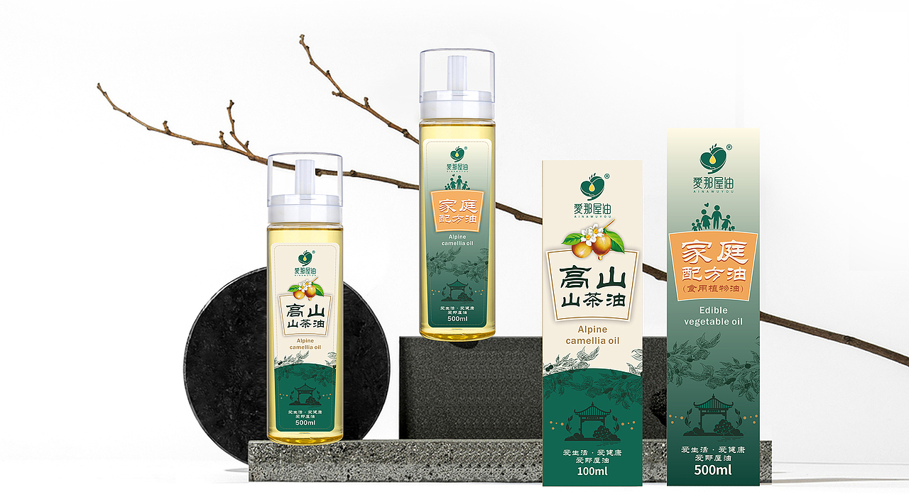 山茶油 | 包装设计（图ZMzAwOTMyNTg4） - 包装 - 站酷设计师DesignbyCM原创素材 - 站酷ZCOOL