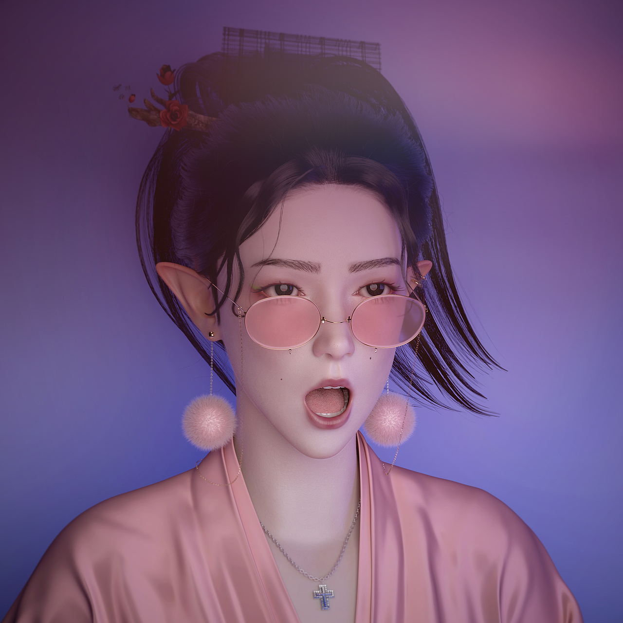 个人超现实虚拟角色数字人全流程（附带面部动捕动画）（图ZMjk2NTQ3ODcy） - 人物/生物 - 站酷设计师大反派猫大人原创素材 - 站酷ZCOOL