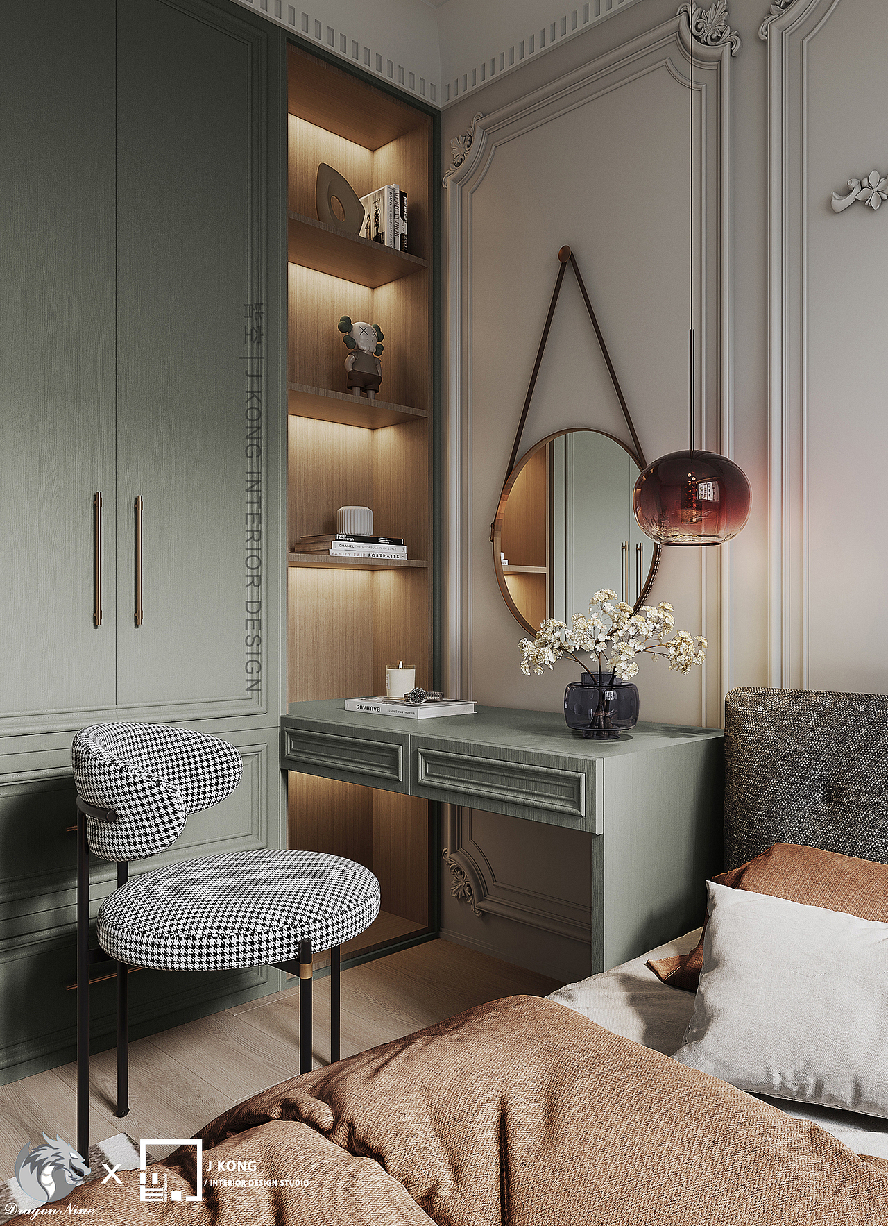 皆空作品 | 寻找城市中的情感共鸣——68㎡法式小公寓（图ZMjk5MTY4MTEy） - 家装设计 - 站酷设计师皆空设计研究室原创素材 - 站酷ZCOOL