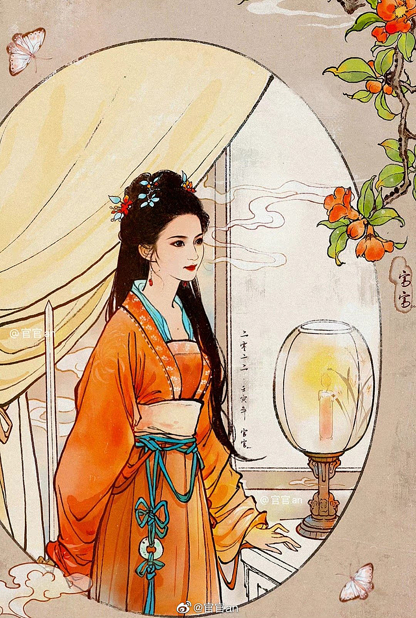 梦华录盼儿古风插画合集（图ZMzExNjgxNjIw） - 创作习作 - 站酷设计师官官an原创素材 - 站酷ZCOOL