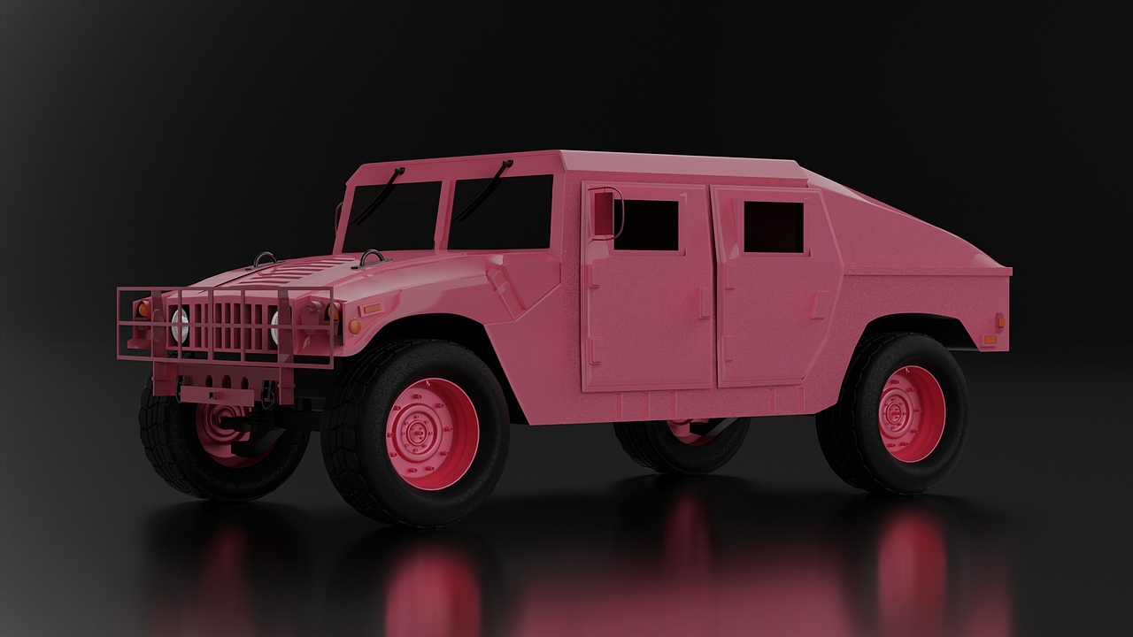 blender练习-悍马汽车