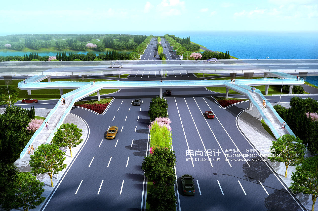 人行天桥效果图1