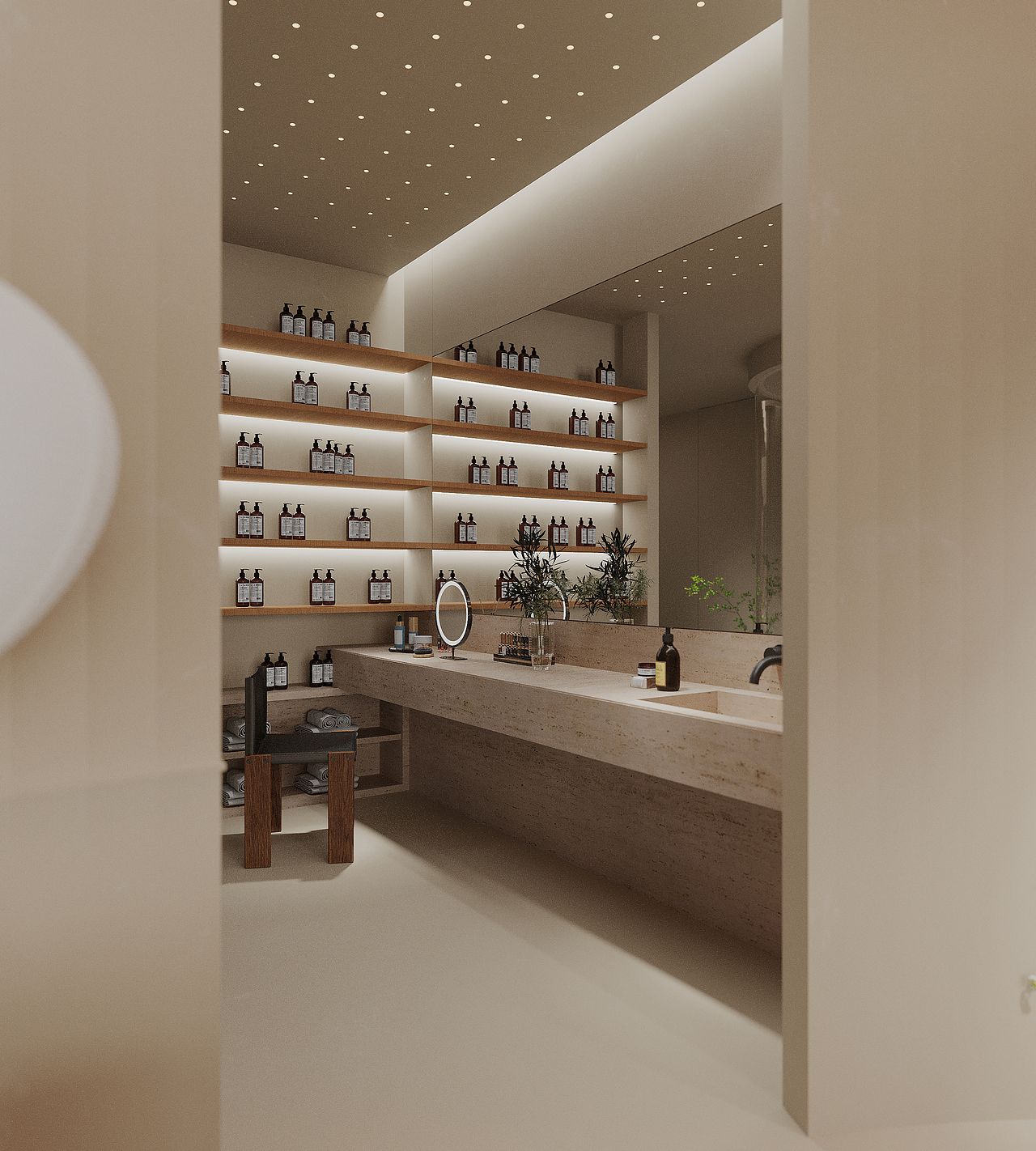 美容美体店面设计（图ZMzY1NTMxOTgw） - 商业空间设计 - 站酷设计师近在咫尺设计原创素材 - 站酷ZCOOL