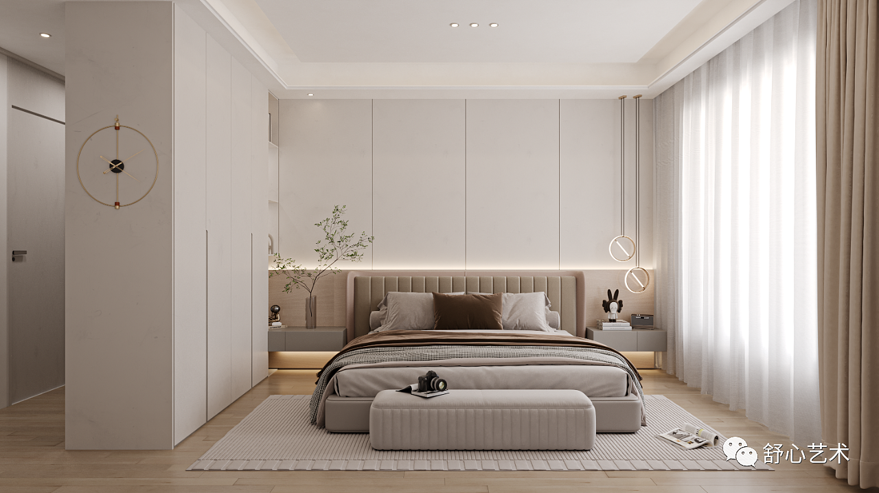 120m²现代暖意极简风格设计,happy life!（图ZMzM3MTE5NjQw） - 家装设计 - 站酷设计师舒心艺术原创素材 - 站酷ZCOOL