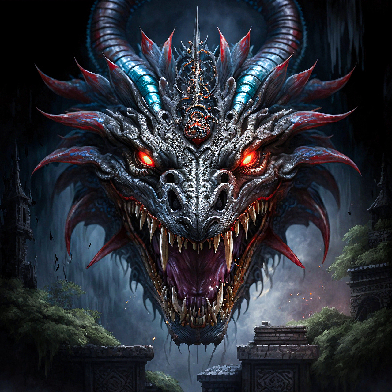 暗黑十二年兽，新年到了，大家快来打“年兽”吧！（图ZMzI4MjM5NjU2） - AI作品 - 站酷设计师此号停用注销原创素材 - 站酷ZCOOL