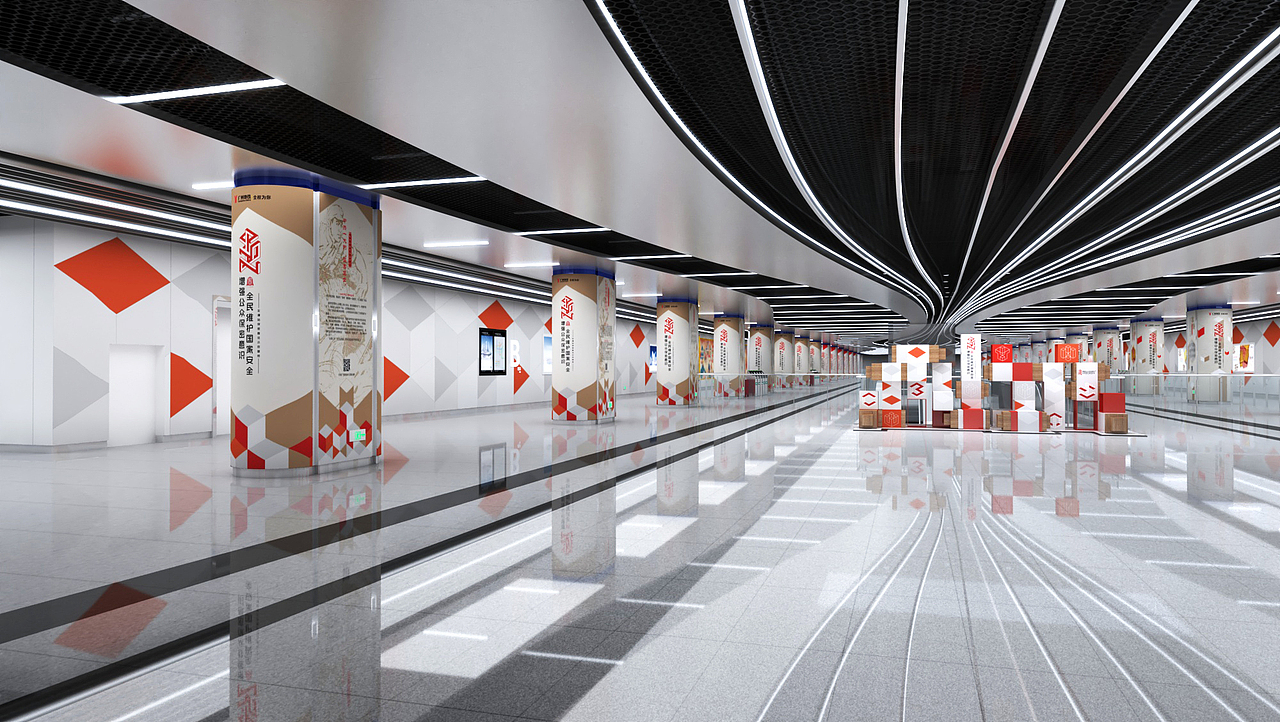 广州地铁站包装（图ZMzE4MTE5MzUy） - 建筑/空间 - 站酷设计师屋背山的村民原创素材 - 站酷ZCOOL