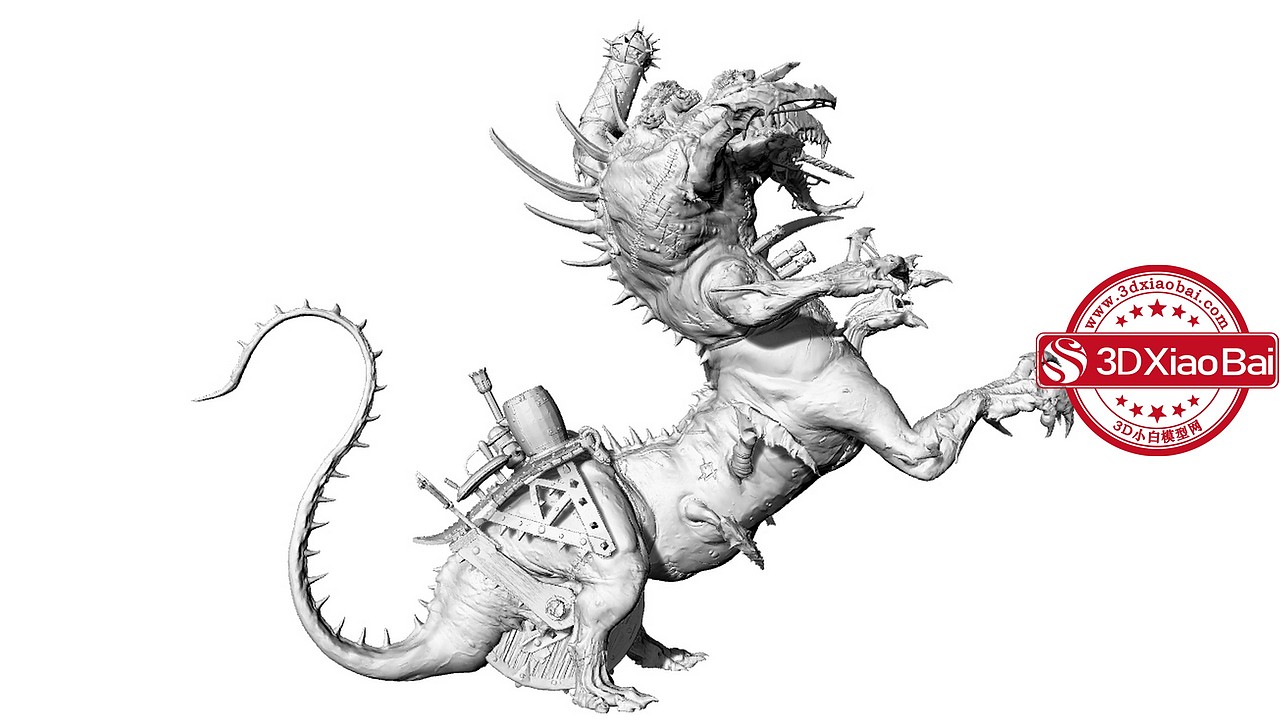 地狱坑憎恶多头老鼠怪兽